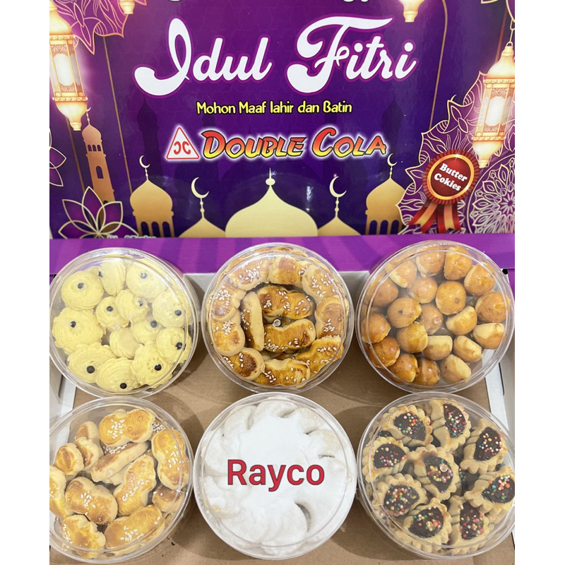 

RAYCO- Paket Kue kering Lebaran isi 6 toples / Hampers Lebaran 2025 Parsel Ramadan