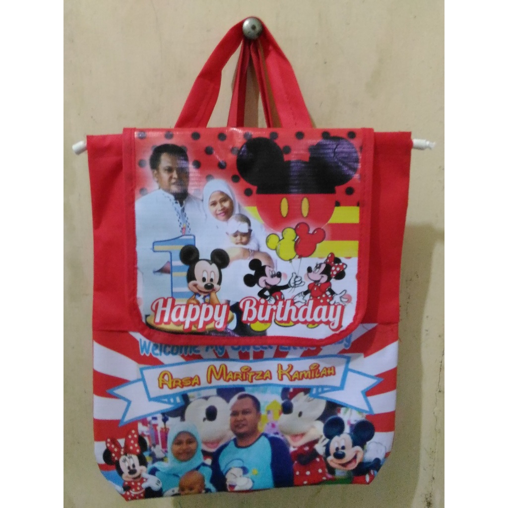 

tas ulang tahun ransel - tas ulang tahun custom - tas ransel ultah