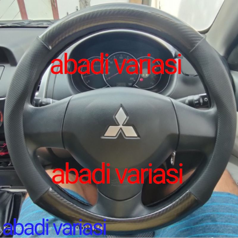 Sarung Stir Carbon Pajero Sport