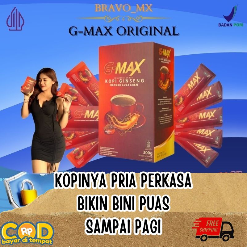 

KOPI G-MAX STAMINA PRIA TAHAN LAMA ORIGINAL BPOM GMAX KOPI EXTRA GINGSENG