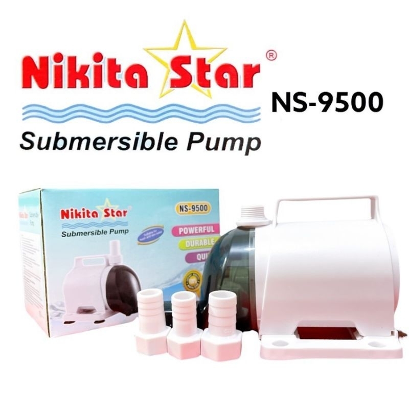 Pompa celup aquarium kolam bottom submersible water pump Nikita Star NS 9500