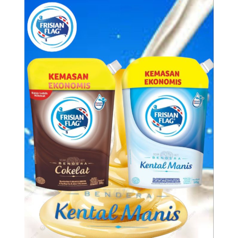 

FRISIAN FLAG / INDOMILK Kental Manis 545g Pouch ED Mulai SEPT 2025