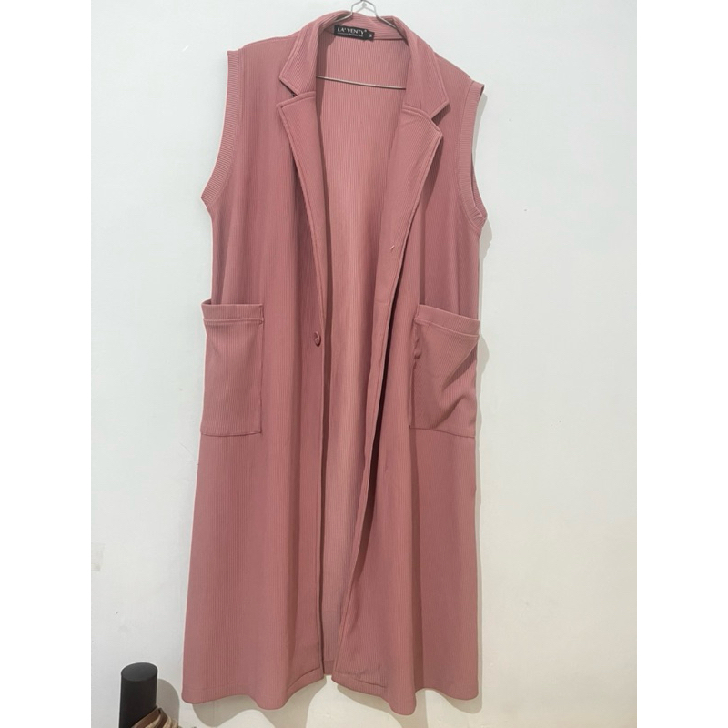 PL Cardigan Long Berkerah