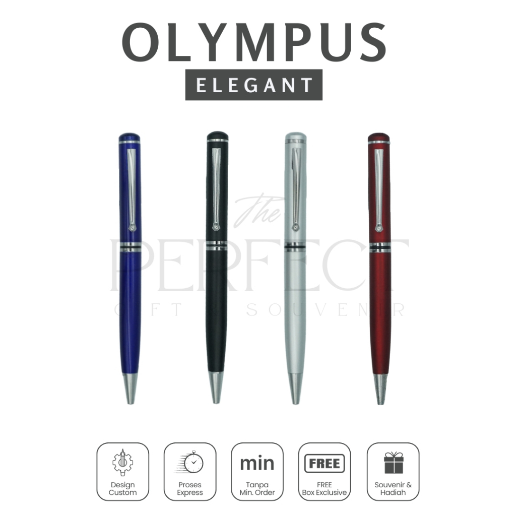 

Olympus Elegant Pen Ballpoint Free Box Custom Grafir Exclusive Promosi Gift Kado Souvenir