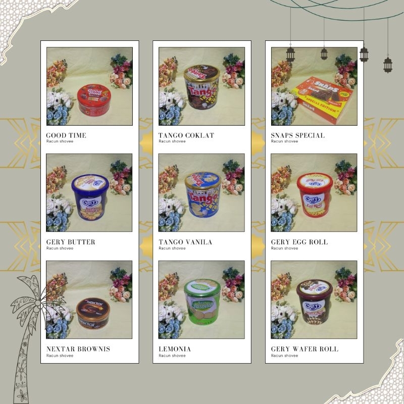 

Biskuit Lebaran | Tango | Good Time | Gery | Lemonia | Nextar | Nabati