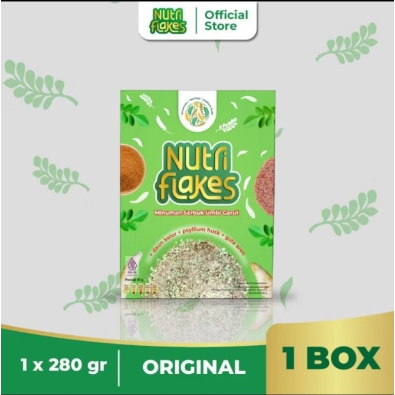 

Nutriflakes Sereal Umbi Garut Original Solsui Sehat Menyembuhkan Asam Lambung Kronis