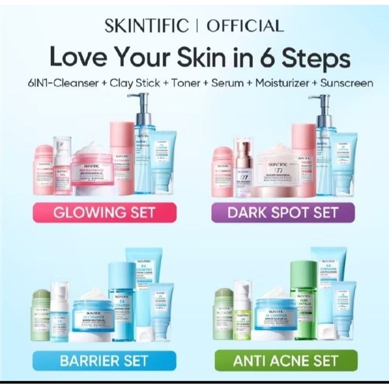 paket skintific acne set 5pcs