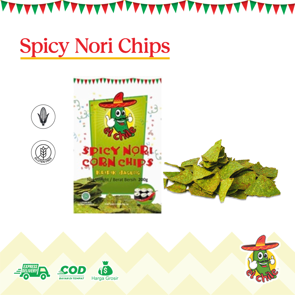 

SPICY NORI CHIPS 200 gr | KRIPIK JAGUNG | KRIPIK | CEMILAN
