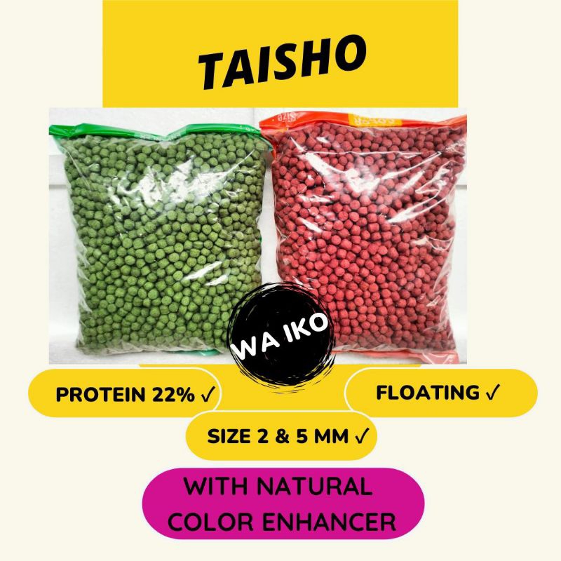 TAISHO SUPER NATURAL COLOR ENHANCER PAKAN PELET MAKANAN IKAN KOI AIR TAWAR AQUARIUM KOHAKU SLAYER TA