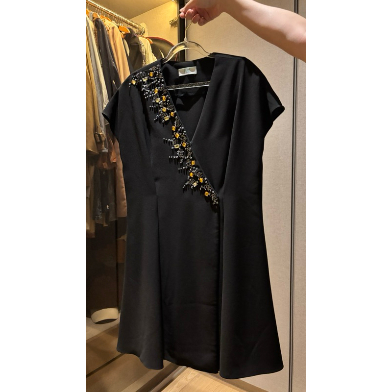 [PRELOVED] Ava Prologue Black Jewel Midi Dress
