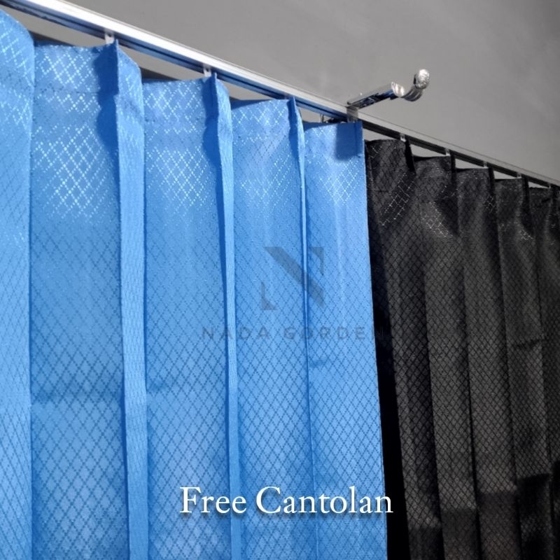 Gorden Jendela/ Gorden Polos / Gorden Tirai Jendela Ukuran 100x200 / Gorden Motif Sido Model Plisket