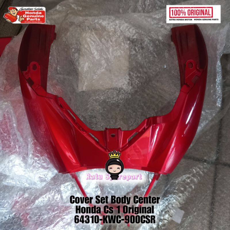Cover Set Body Center Honda Cs 1 Original - 64310KWC900CSR - Cover Set Body Center Cs One