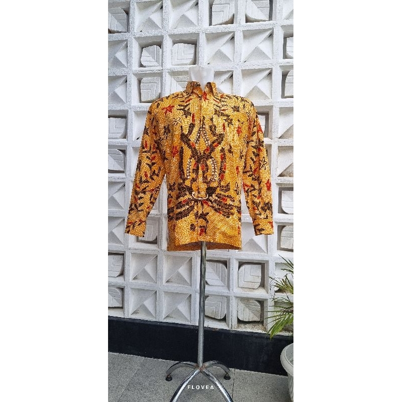 Batik Tulis Madura Flovea / Kemeja Batik Pria KS21 016