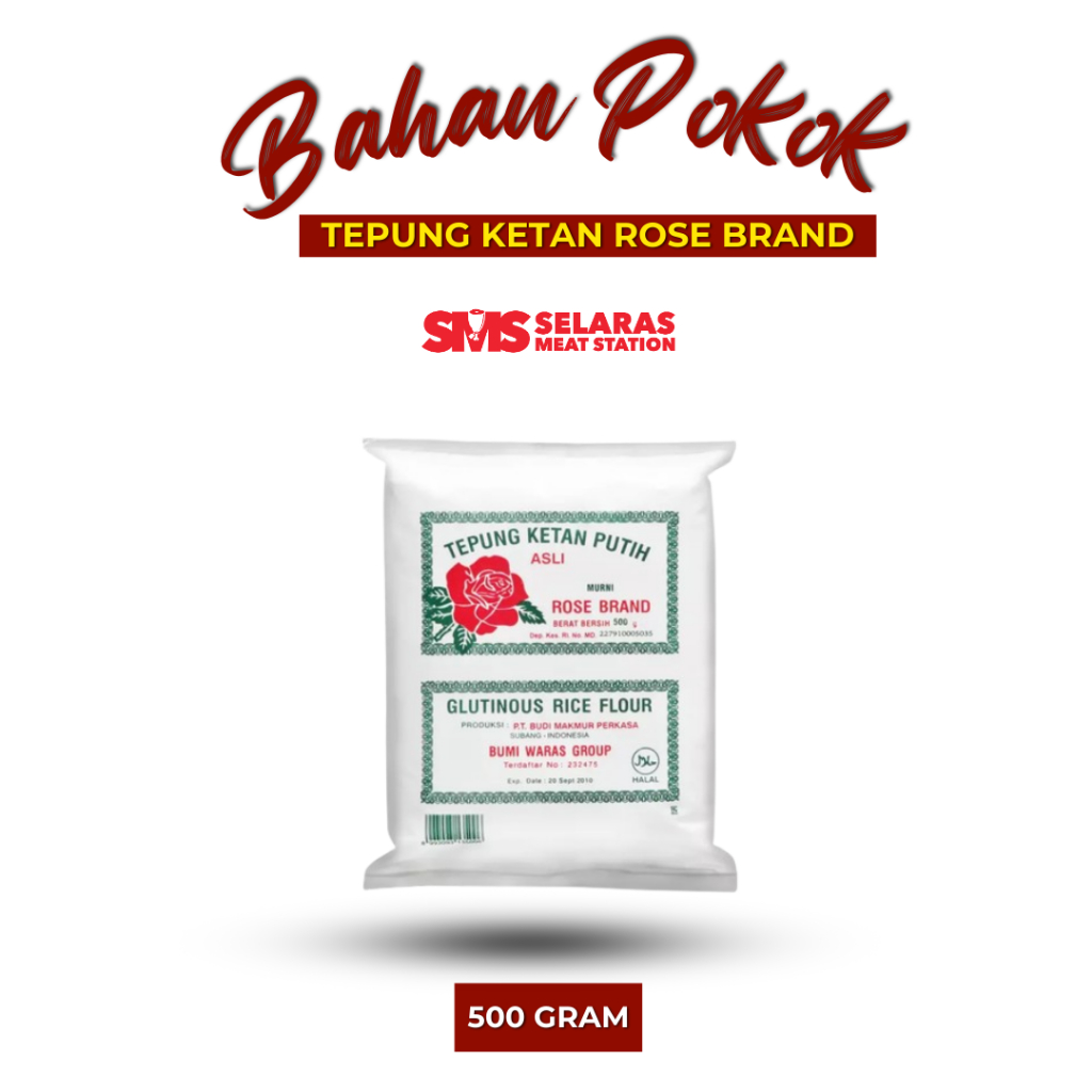 

Tepung Ketan Rose Brand 500 gram