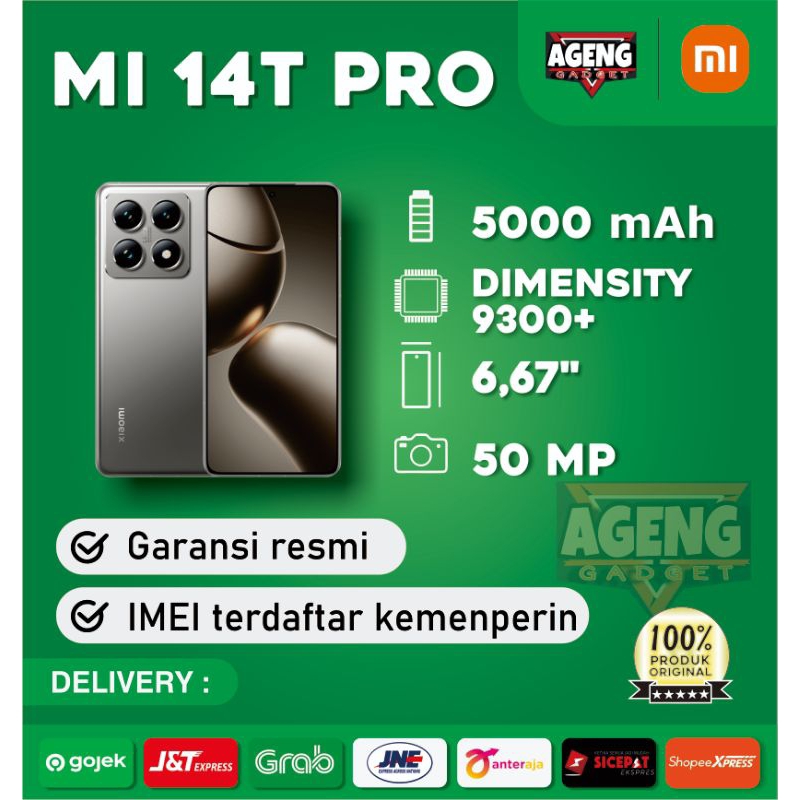 Xiaomi Mi 14T Pro 5G 12/512 Garansi Resmi Xiaomi Indonesia