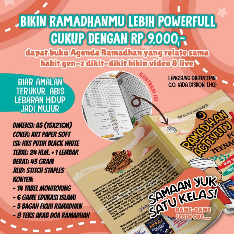 

Buku Agenda Ramadhan Activity 2025 Berisi 6 Game Edukasi