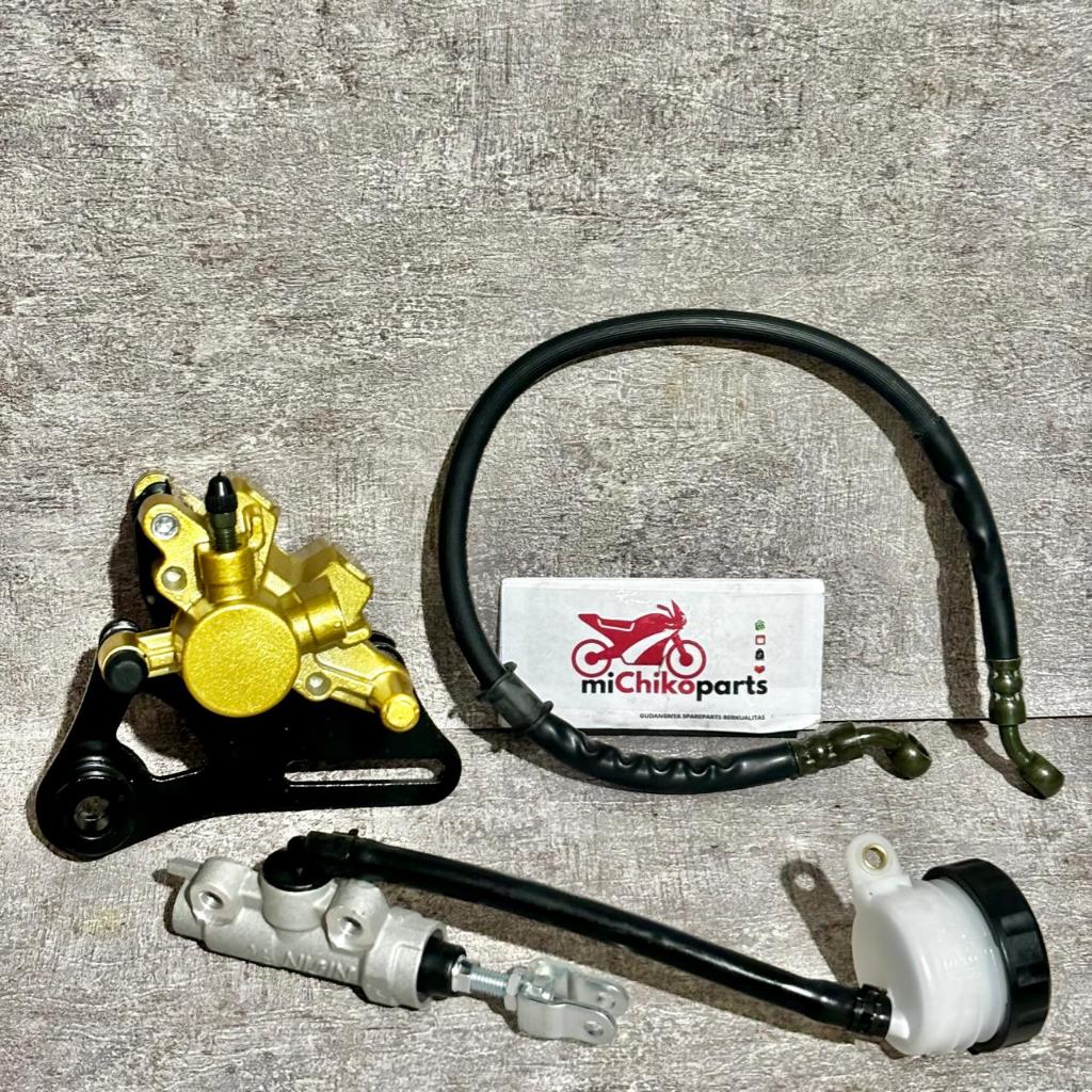 [PAKET REM 3 ITEM] Selang Suntikan Palababi Belakang Satria Fu 150 Lama Karbu Barong New Facelift CB