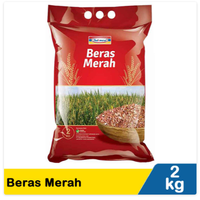 

indomaret beras merah 2kg