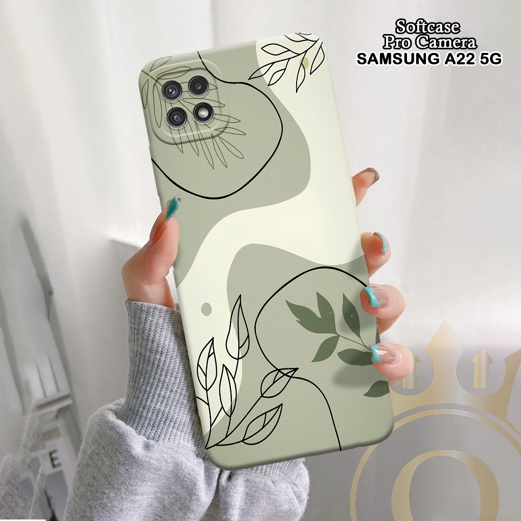 Softcase Samsung Galaxy A22 5G - ORORA - Casing Samsung Galaxy A22 5G - Motif case Abstrak - softcas