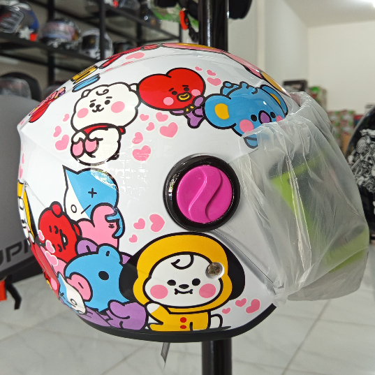 HELM JPN KIDS MOTIF BUNNY WHITE