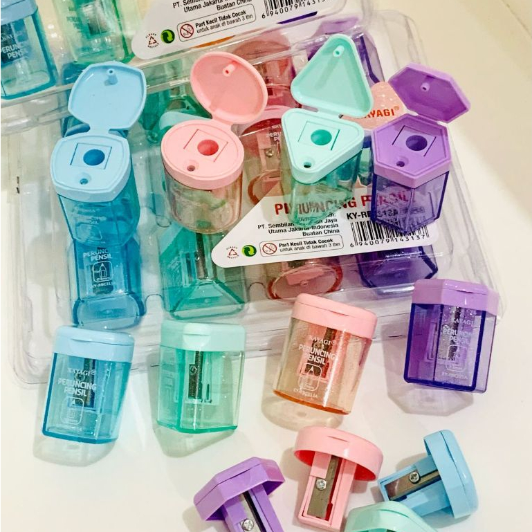 

(1 PACK) Serutan KY-RBC313A pastel / Rautan KAYAGI / sharpener KAYAGI / serutan pensil