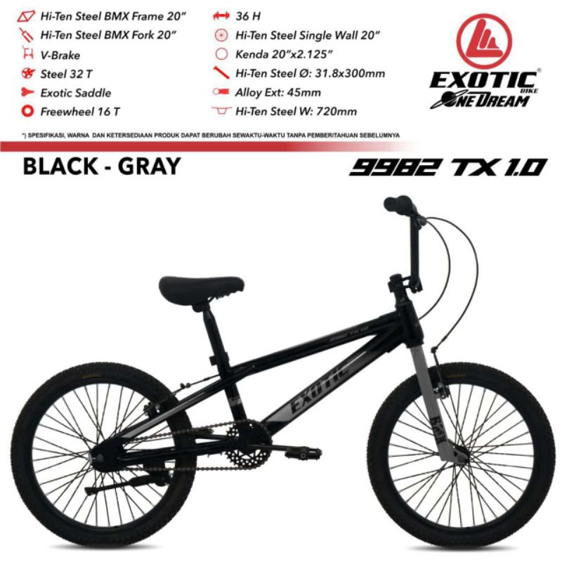 sepeda BMX Exotic ET 9982 TX