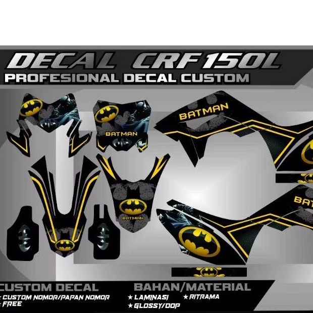 DECAL CRF 150 L DECAL CRF DECAL KLX DTRACKER DECAL KLX BF DECAL KTM