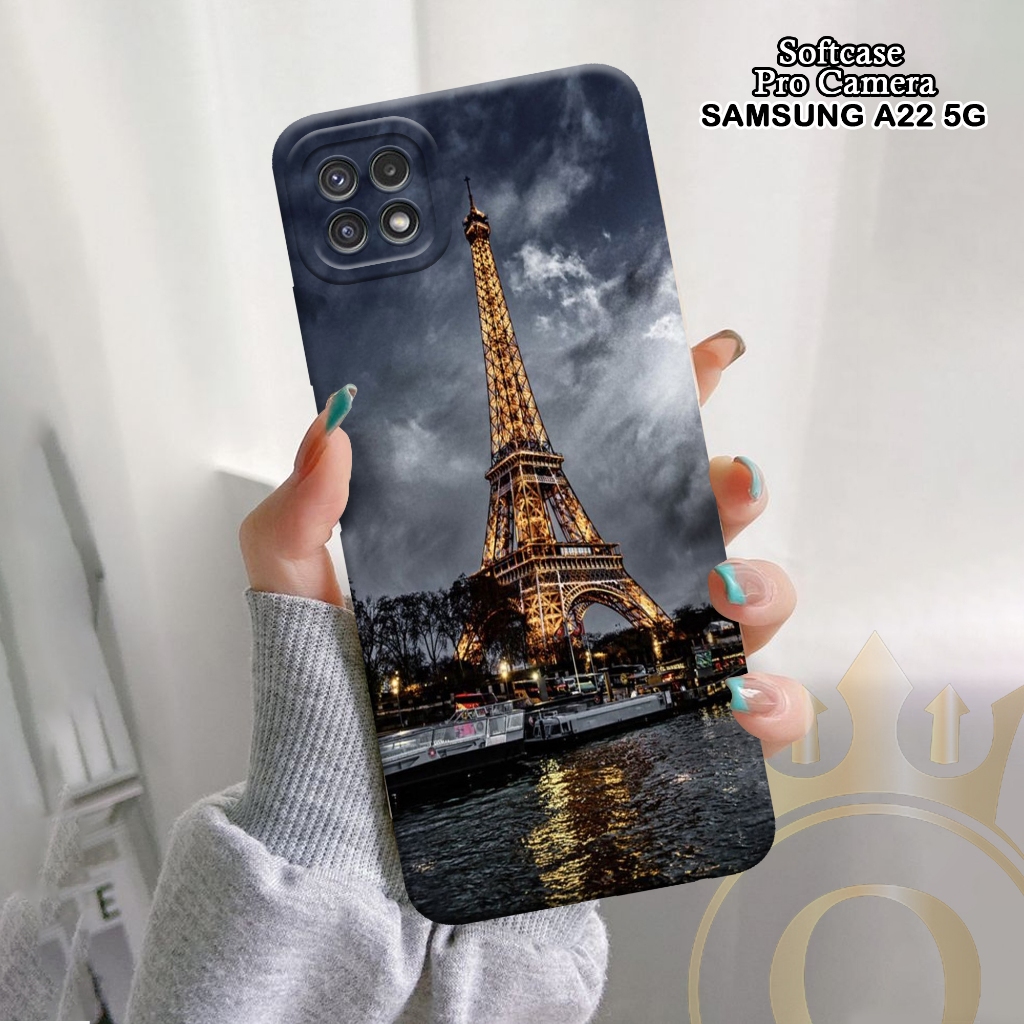Softcase Samsung Galaxy A22 5G - ORORA - Casing Samsung Galaxy A22 5G - Motif case Paris - softcase 