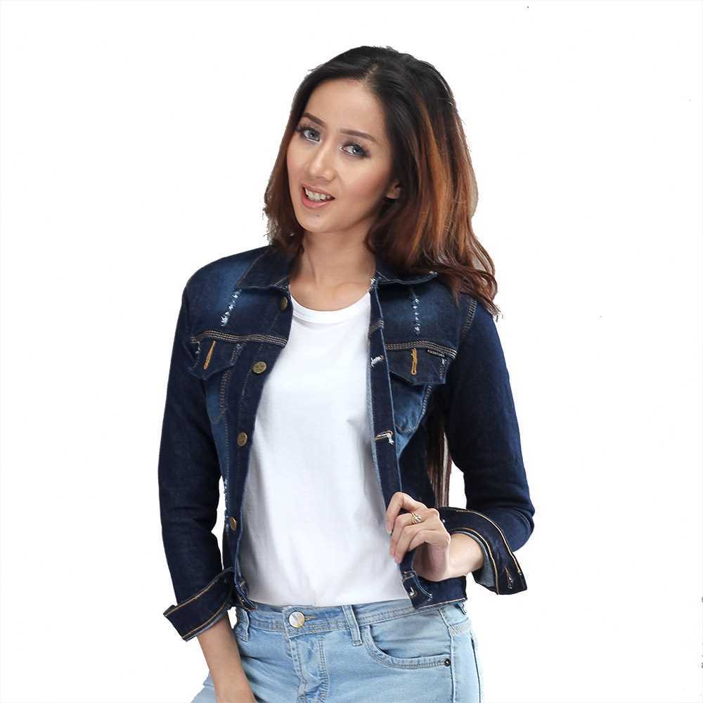 Kuzatura Jaket Demin Jeans Wanita