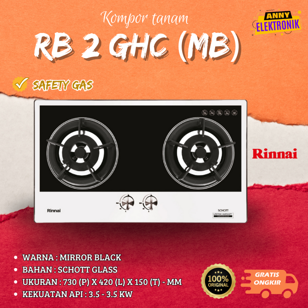KOMPOR TANAM RINNAI RB 2 GHC (MB)