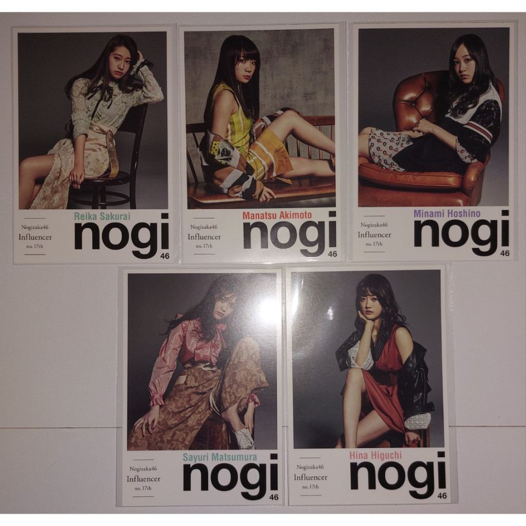 5 Postcard Nogizaka46 Influencer (1st Gen) – Sakurai Reika, Akimoto Manatsu, Hoshino Minami, Matsumu