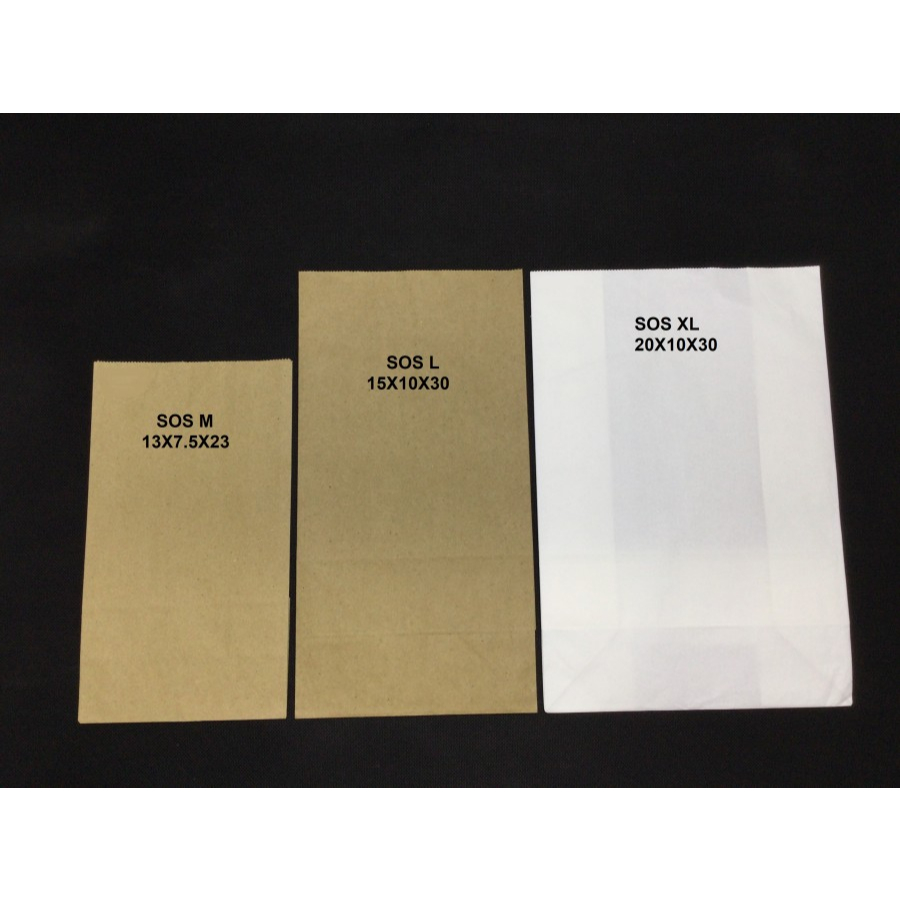 

Paperbag COKLAT SOS L Tipis 15x10x30 cm 50 GSM