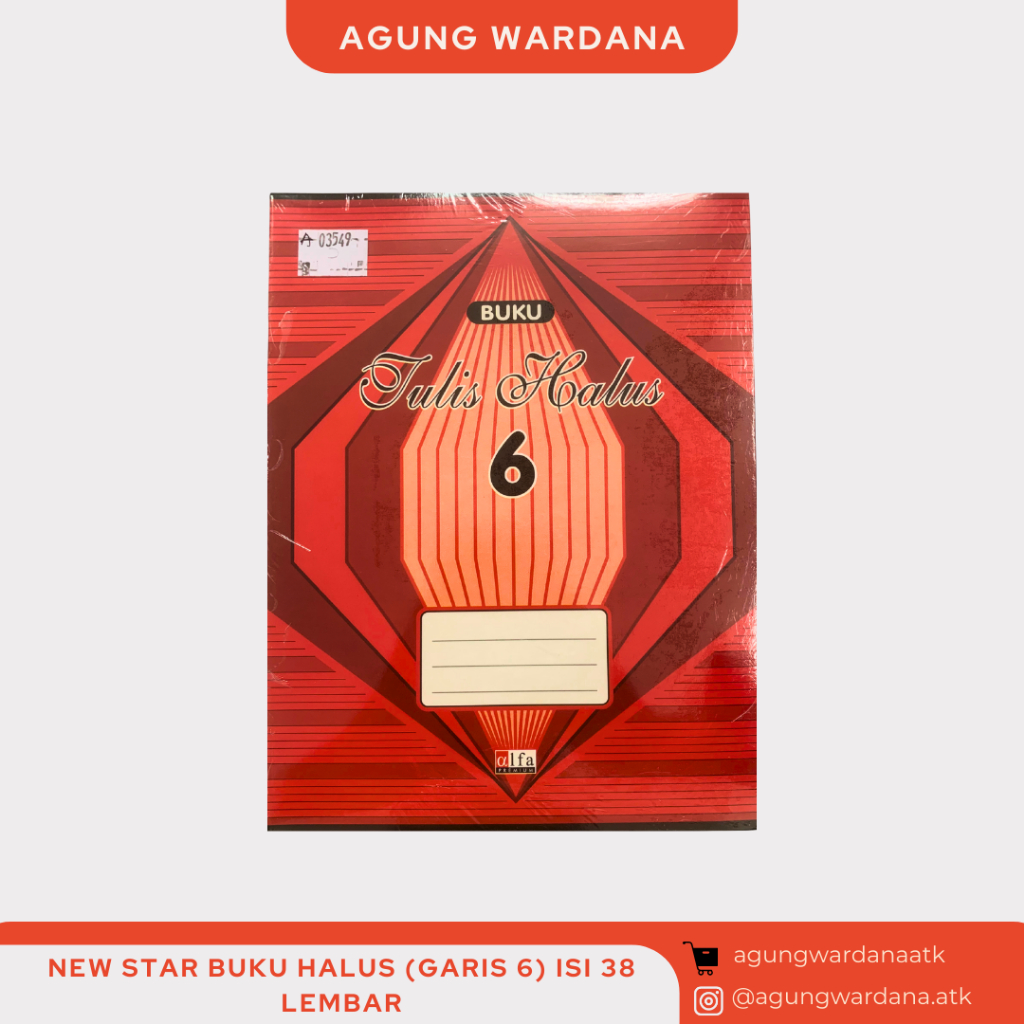 

NEW STAR BUKU HALUS ISTIMEWA (GARIS 6) ISI 38 LEMBAR