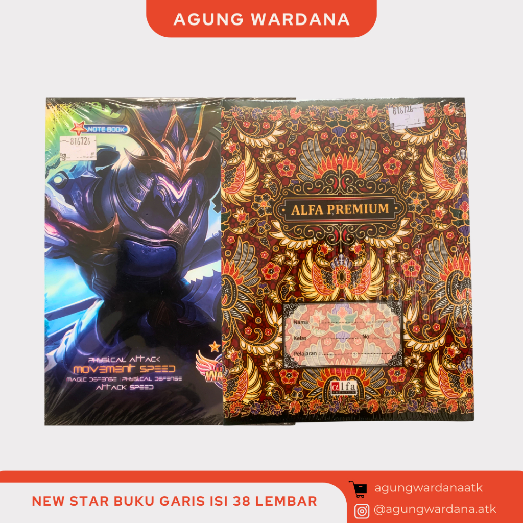 

BUKU TULIS NEW STAR BUKU GARIS ISI 38 LEMBAR