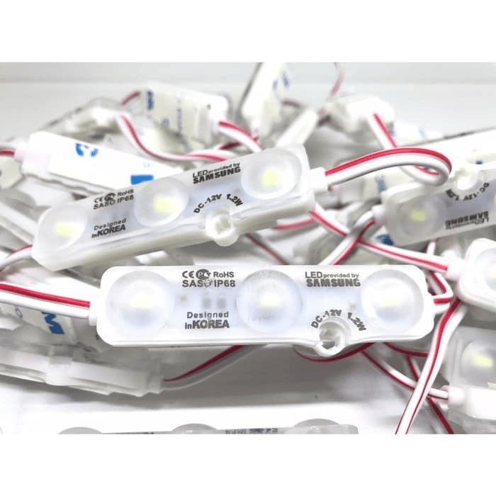 SAMSUNG Lampu LED Modul 5730 SMD 12v DC 3 Mata 12 Volt Module ORIGINAL