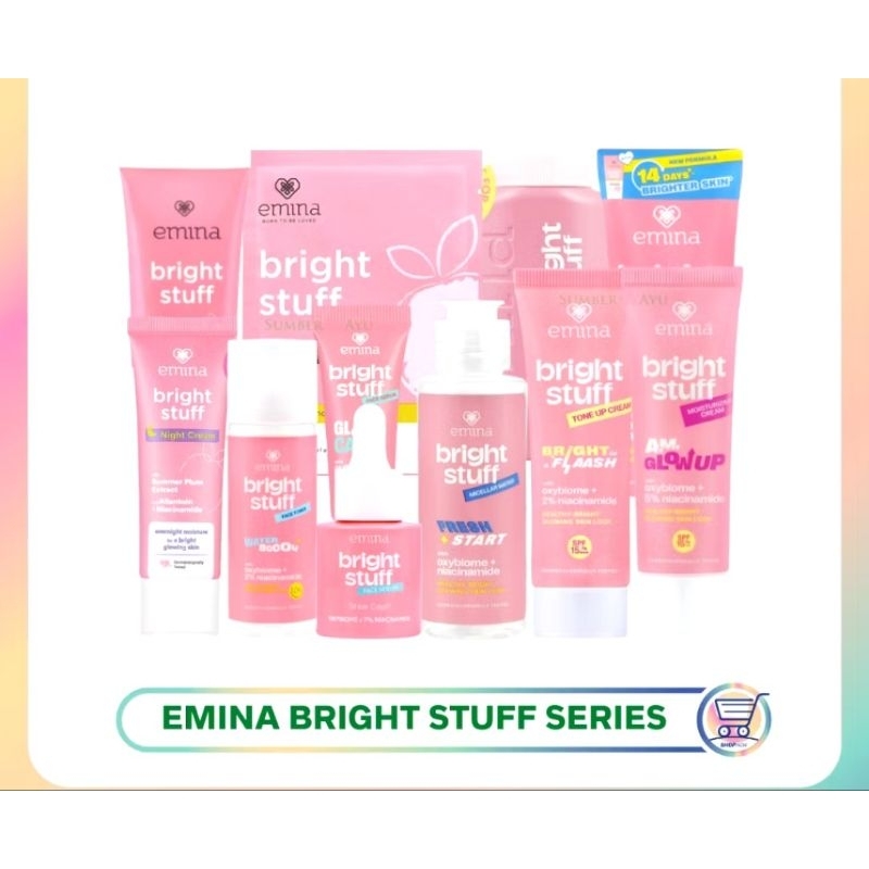 ❣️Rakkistore99❣️EMINA Bright Stuff Series | pencerah Emina toner face wash moisturizing tone up ACNE