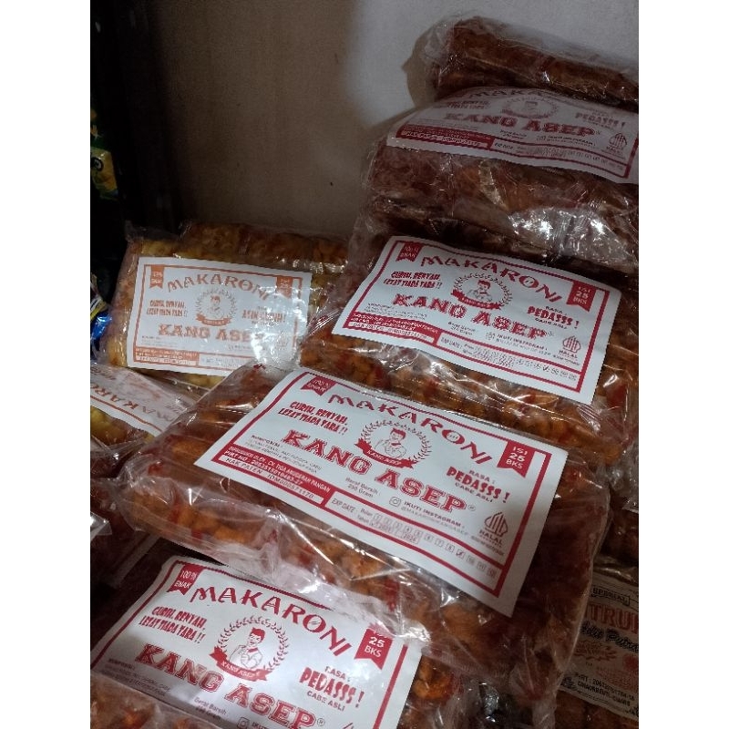 

Makaroni Kang Asep Pedas asli isi 25pcs