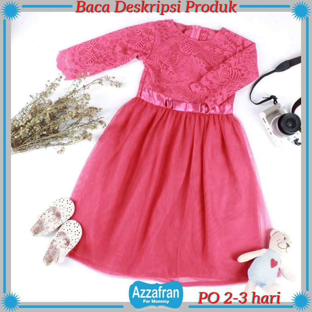 Gamis Ellena & Koko Anwar | Baju Katun Couple Anak Perempuan Seragam Sekolah Paud TK Muslim Diniah