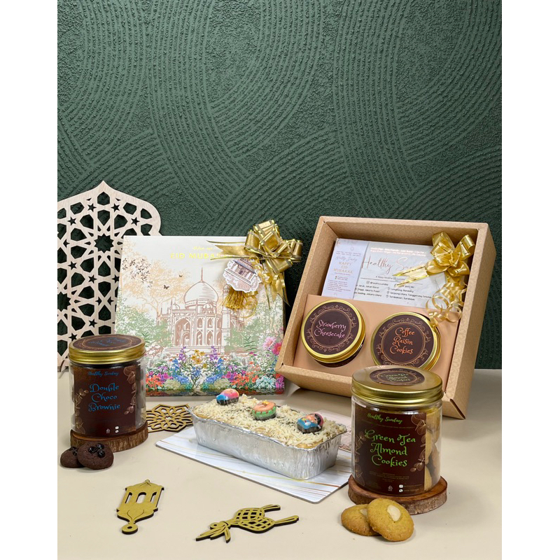 

READY STOCK HAMPERS LEBARAN PREMIUM ( 1 PASTA + 2 COOKIES ) BANDUNG.