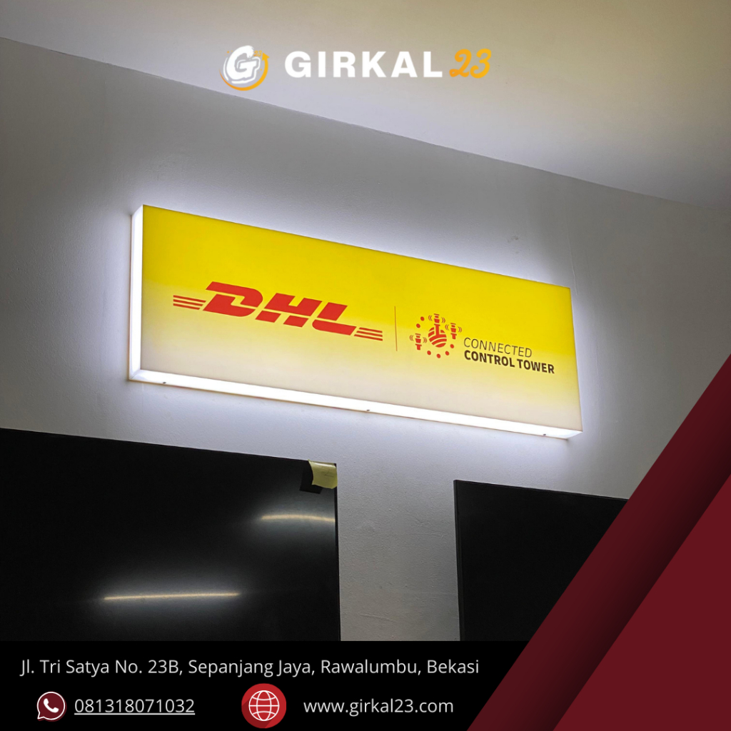 Neon Box Custom Akrilik Lampu LED Grade A Indoor dan Outdoor | Persegi Panjang