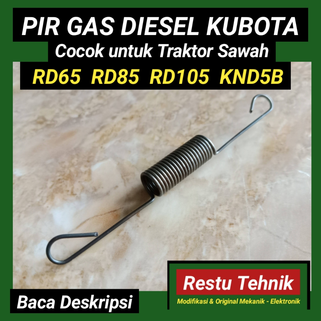 Pir Gas Kubota RD65 - RD85 - RD105 - KND5B - Untuk Traktor Sawah