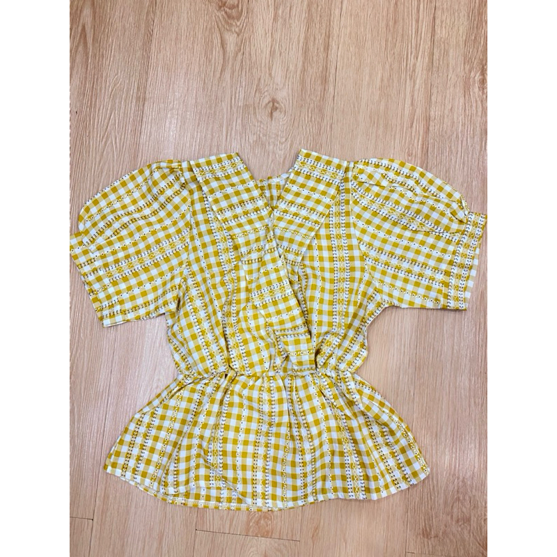 Preloved Baju Lengan Pendek Wanita Pinggang Karet