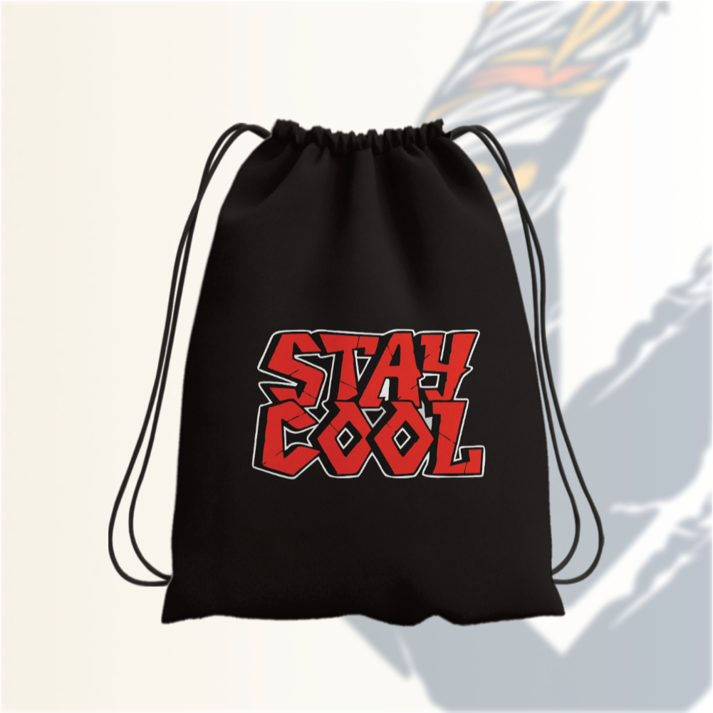 Wildhappen - Tas Serut DTF Chill bag Pria  Anti Air Kain Parasut Nylon -Sekolah/Olahraga