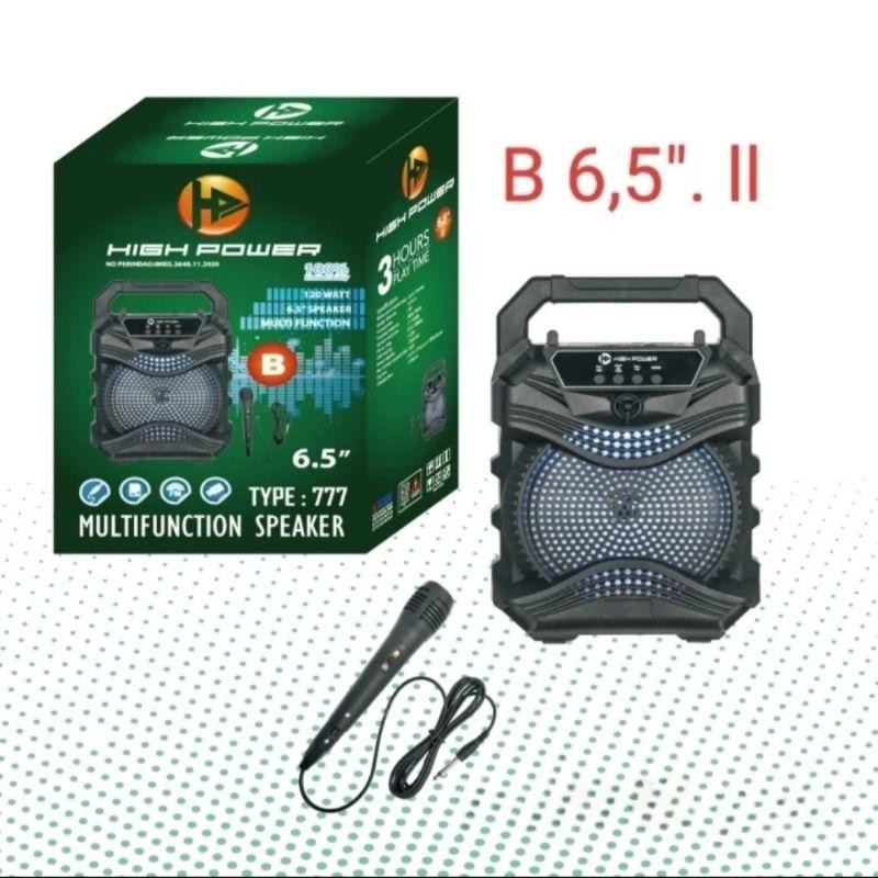 HIGH POWER Speaker 777B 6,5 inch Bluetooth Speaker Portable