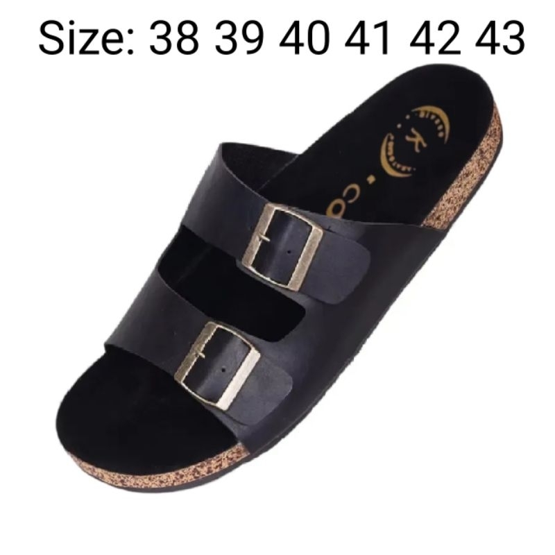 sendal crvil slop tali dua hitam /sendal jepit /sendal slop /sendal pria