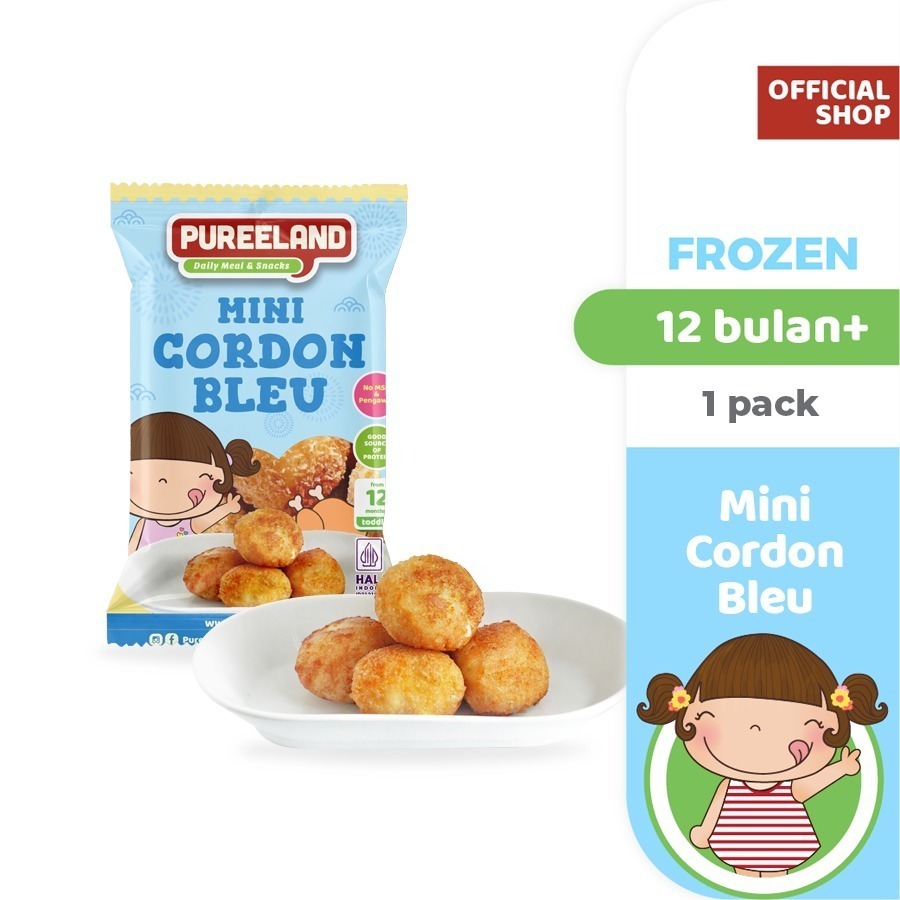 

PUREELAND FROZEN SIDE DISH MINI CORDON BLEU KECIL