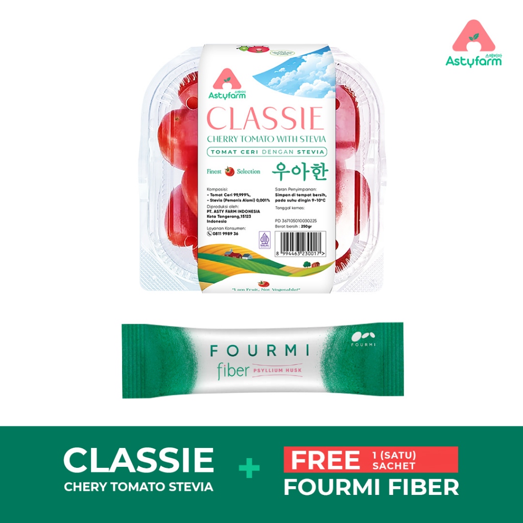 Tomat Ceri Stevia Astyfarm - Manis Alami, Fiber, Sehat, Kualitas Premium - 250gr