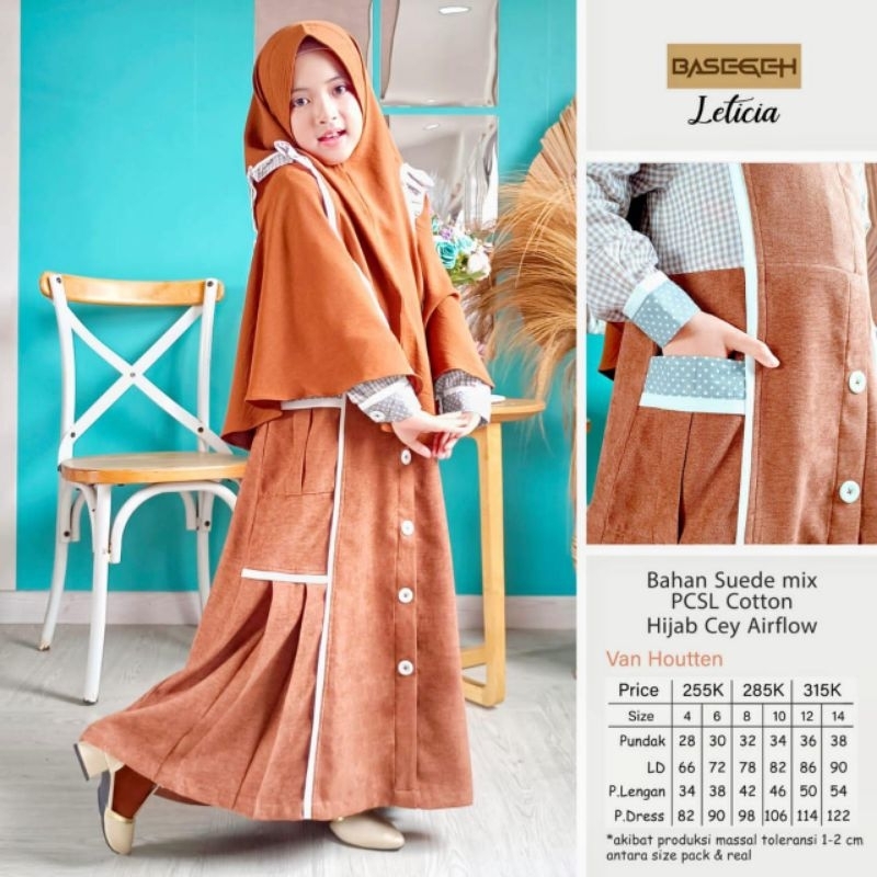 Gamis Anak Perempuan Leticia by BASEGEH