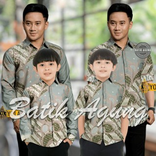Kemeja Anak Cowok Baju Batik Ank Laki Distro Umur 3-13 Fashion Bju Kekinian Tk Sd Smp Hem Pria Dewas