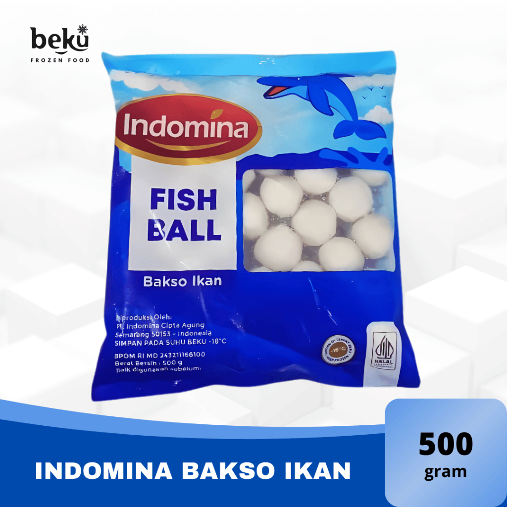 

INDOMINA FISH BALL/ SHRIMP BALL- INDOMINA BAKSO IKAN/UDANG (500G)